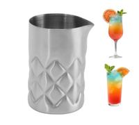 Verre à Mélanger à Cocktail, Verre à Mélanger Martini En Acier Inoxydable, Pichet à Mélanger De Barre De Conception De Grille, Gobelet à Cocktail, Shaker Sans Couture, Verre à Mélanger Antidérapant Po