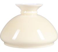 Verre à pétrole Ø 234mm Verre de lampe Beige Verre de remplacement Verre de lampe rond Verre opalin Abat-jour en verre