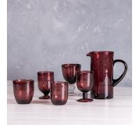 Verre à pied 25 ordes bullé violet x