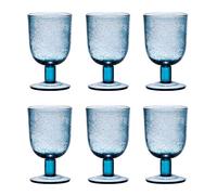 Table Passion - Verre à pied 28 cl Luberon bullé bleu (lot de 6)