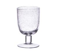 LUBERON verre à pied 28 cl verre bullé transparent SC