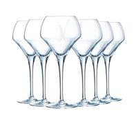 Verre à pied 37 cl Open Up Round | Cristallin Krysta ultra résistant, verre à pied pour dégustation, compatible lave-vaisselle, fabriqué en France