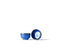 Verre à sake 35 ml, bleu, céramique, MIJ