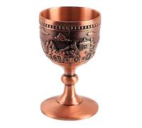 Verre à shot à pied haut en alliage de zinc de qualité supérieure, élégant gobelet à vin blanc pour vodka, tequilas et liqueurs, mélange de métal, verre à vin en métal solide, gobelet russe, tasse à