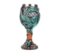 Verre à vin en forme de dragon - Calice à vin médiéval en acier inoxydable - Multifonction et sûr - Pour rassemblements et décorations de fête