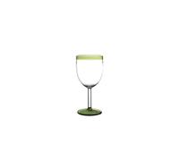 Verre à vin en verre borosilicate vert, uni - Pomax, Tarifa - Ø8x17 cm