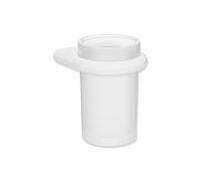 Coupe en verre Hewi série 480 480.04.00060DX avec Halter , revêtement par poudre blanc mat profond