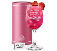 Verre à Vin Personnalisé Cadeau Femme "N'oublie Jamais À Quel Point Tu Es Formidable" - Coffret Cadeau Femmes 475ml - Idée Cadeau Anniversaire Femme Fête des Mères Meilleure Amie Sœur Retraite