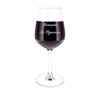 Verre à vin personnalisé gravé - Verre à Pied pour Le vin Personnalisable avec Gravure Texte - Cadeau noël ou Anniversaire