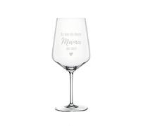 Verre à vin Spiegelau Style « Beste Mama der Welt » - 630 ml - Avec gravure - Beau cadeau pour votre maman (Beste Mama V2)
