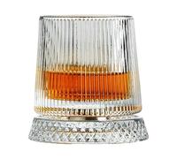 Verre à vin - Verre transparent avec rotation à 360 degrés pour boissons | Verres à liqueur et boissons spiritueuses | Pour hommes, papa, père, pour les fêtes de Noël, les anniversaires et les