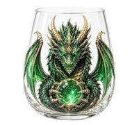 Verre à whisky boule de cristal fantaisie, verre à whisky Dragon Art | Verres sculptés en forme de Dragon, tasse en verre Dragon mythique pour whisky, bar à cocktails
