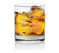 Verre à whisky personnalisé avec prénom - personnalisable avec le prénom de votre choix qui sera gravé - Cadeau pour Homme papa fête des pères Saint Valentin Noël anniversaire - Gravure 5