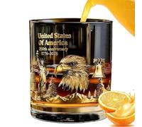 Verre à whisky transparent de qualité supérieure, verre commémoratif de 300 ml, verre à whisky pour fêtes et événements au bar, verres à boisson de style classique pour la maison