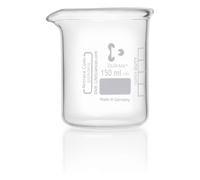 Verre Borosilicaté Grand Formulaire Diplômé Béchers avec Bec, Capacité de 600ml, 80mm Diamètre x 150mm Hauteur, Lot de 10