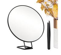 Verre cosmétique de voyage pliable grossissant 30 x - Miroir de maquillage avec grossissement | Miroir de poche avec poignée | Pour maison, salle de bain, coiffeuse, bureau, bureau, dortoir, lieu de