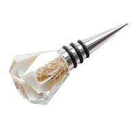 Verre Cristal Bouchon de Bouteille de Vin Décoratif pour Bar | Réutilisable, Étanche et Léger, Alliage D'aluminium et Silicone, pour Bouteilles D'huile Vin Plusieurs styles