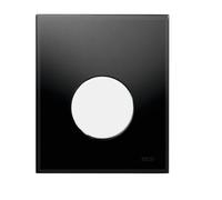 Verre de commande d'urinoir TECEloop noir boutons blanc avec cartouche