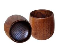 Verre De Dégustation En Bois Pour Bourbon - 2 Pièces Style Rustique Cocktail Vin Bouteille | Gobelet En Bois Pour Boire Du Bourbon | pour Bar, Cuisine, Salle à Manger, Maison, Voyage, Mariage, Anniver