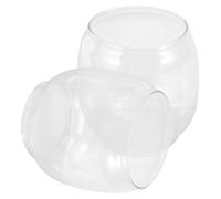 Verre de remplacement pour lampe à huile, 2 pièces, verres transparents pour photophore