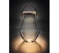 Verre décoratif avec éclairage Lanterne solaire pour l'intérieur et l'extérieur Krinner Lumix L 4 LED Couleur de lumière blanc chaud avec variateur