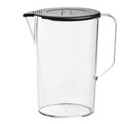 amix Accessoire Cruche, Verre doseur 1 L, Résistante à la chaleur, Plastique, Sans BPA, Avec couvercle, Poignée, Graduée, Transparente, Lavable au lave-vaisselle