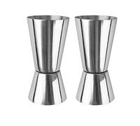Verre Doseur, 2 PCS Kit Mojito en Acier Inoxydable - Tasse à Mesurer pour Vin, Cocktail, Alcool - Pour Bar, Party, Boisson, Shaker
