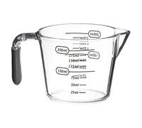 Verre doseur 200 mL - Plastique - Gris