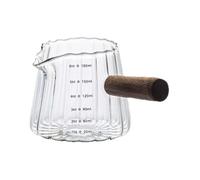 Verre doseur à café 180 ml transparent et portable avec | Gobelet mélangeur à café avec bec en forme de V pour maison, appartement, bureau, restaurant, café, bar, latte, cappuccino