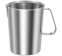 Verre doseur en acier inoxydable avec graduation fine, protection anti-goutte et sans BPA, capacité de 2000 ml
