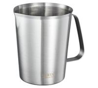 Verre doseur en acier inoxydable de 1500 ml, avec anse et bec verseur, résistant aux chocs, compatible lave-vaisselle