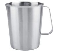 Verre doseur en acier inoxydable de 2000 ml, idéal pour les machines à mousser le lait et la création de motifs latte art