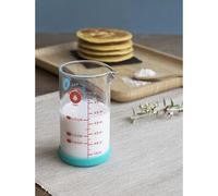 Pebbly – Verre mesureur de précision 200 ml – Base silicone antidérapante & bec verseur