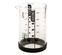 Verre Doseur Gradué Silitop 0,6L Transparent & Noir
