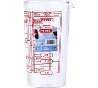 Pyrex Verre doseur 0,5 L translucide rouge – Graduations rouges