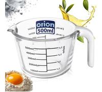 Verre doseur - Sans marque - 500 ml - Verre borosilicate résistant micro-ondes lave-vaisselle poignée bec