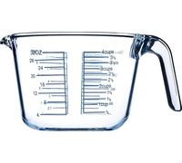 Verre doseur - Verre doseur - 1 l (1000 ml) - Avec échelle graduée - Pour la cuisine et la pâtisserie