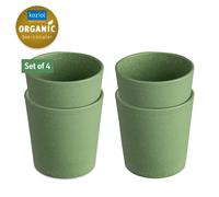 Verre en plastique CONNECT, set de 4 pc, 190 ml, vert feuille naturel, Koziol