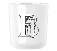 Verre en plastique MOOMIN ABC 200 ml, lettre B, blanc, RIG-TIG