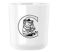 Verre en plastique MOOMIN ABC 200 ml, lettre C, blanc, RIG-TIG