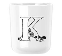 Verre en plastique MOOMIN ABC 200 ml, lettre K, blanc, RIG-TIG