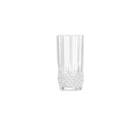 Verre en verre transparent, à eau, rond, déco ciselée - Bloomingville, Fenja - Ø6x13 cm