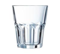 Verre forme basse 35 RCOROC - Granity - Verre trempé - Empilable - Lot de 6