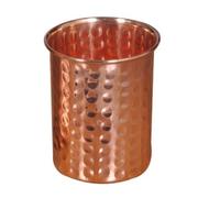 Verre/goblet artisanal en cuivre pur fabriqué en Inde, Cuivre, Lot de 2
