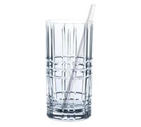 Verre haut avec paille en set TASTES GOOD, 4 x 445 ml, Nachtmann
