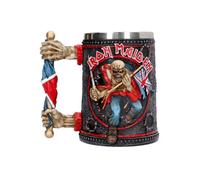 Verre - Iron Maiden - Eddie - Cylindrique - Gris - Compatible lave-vaisselle