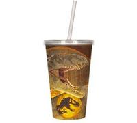SD TOYS - Verre lenticulaire 3D 50ml avec motif Jurassic Park Dominion, avec bouchon vissable