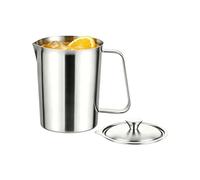 Verre mesureur liquide | Récipient Double Échelle Résistant Chaleur Avec Couvercle - Gobelet Mousseur À Lait | Pour Cuisson Préparation Four Lave-Vaisselle Congélateur
