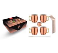 Verre moscow mule ensemble de mugs mule cuivre