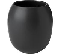Verre porte brosse à dent FJORD 10 cm, noir, grès, Stelton